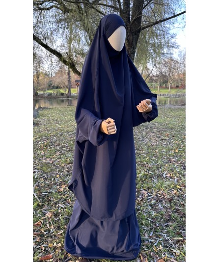 Jilbab bleu nuit