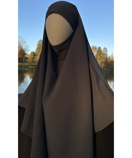 Khimar gris ébène