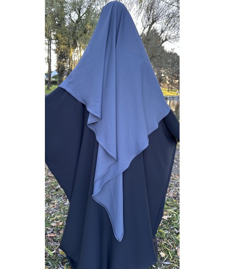 Khimar gris ébène